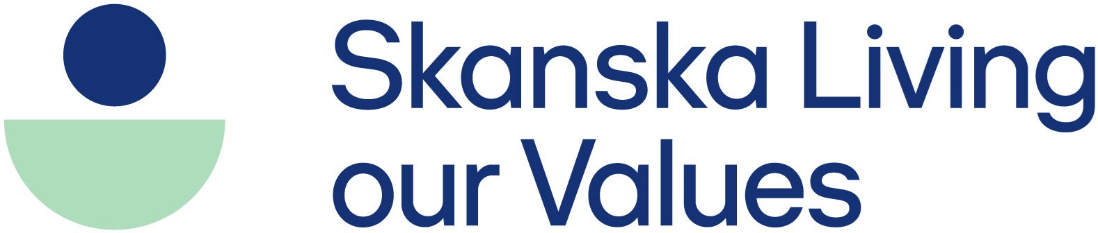 Skanska Living our Values loggo